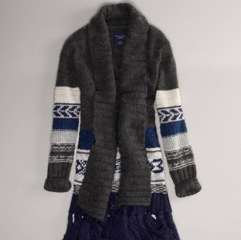 ISO American Eagle Fair Isle Cardigan